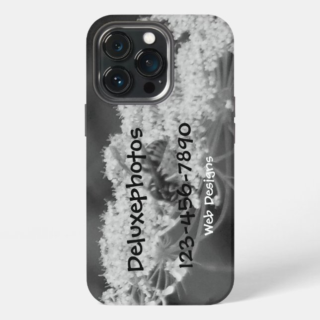 Funda Para iPhone Flor de abeja salvaje (Reverso )