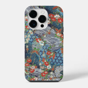 Funda Para iPhone 14 Pro Flor de arte japonesa estuche de teléfono cubierta