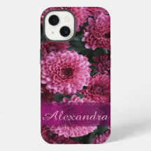 Flor de crisantemo rosa bonito personalizada