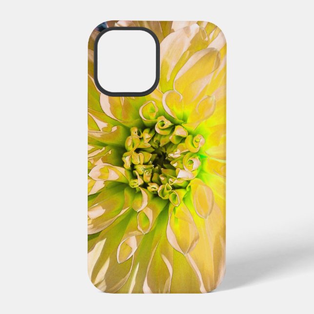 Funda Para iPhone Flor de Dalia Amarilla (Reverso )