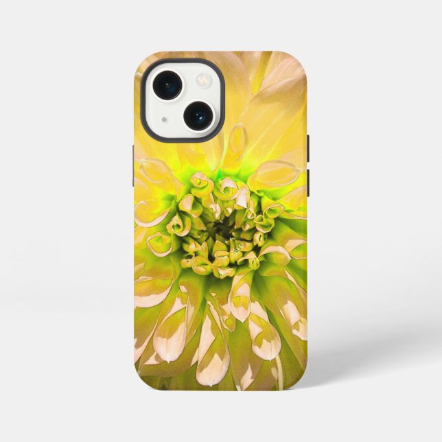 Funda Para iPhone Flor de Dalia Amarilla (Reverso )