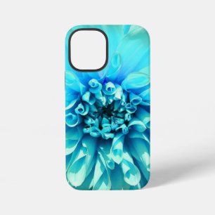 Funda Para iPhone 12 Mini Flor de Dalia Azul Claro
