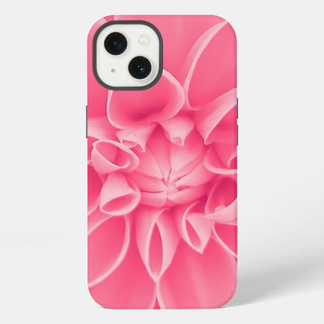 Funda Para iPhone Flor de dalia rosa (Reverso )