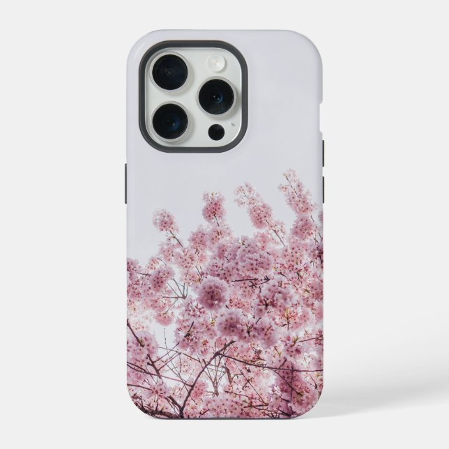 Funda Para iPhone Flor de Flor de Cerezo Rosa (Reverso )
