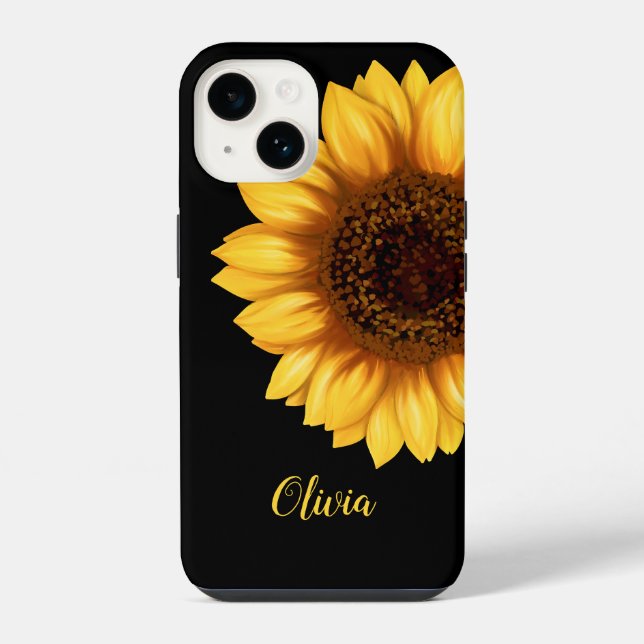 Funda Para iPhone Flor de flores de girasol (Reverso )