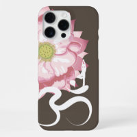Flor de Loto Rosa Yoga y Caligrafía Zen Om Aum