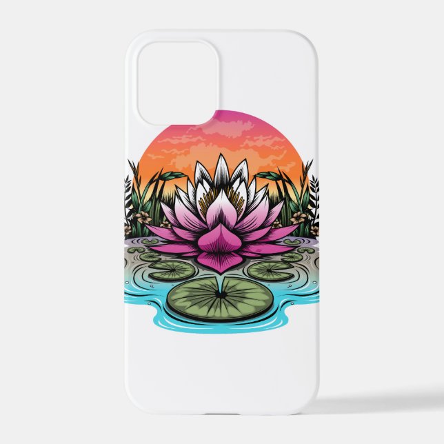 Funda Para iPhone Flor de Lotus (Reverso )