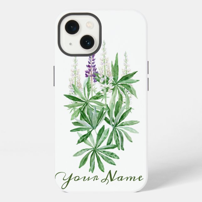 Funda Para iPhone Flor de lupino (Reverso )