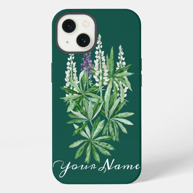 Funda Para iPhone Flor de lupino (Reverso )