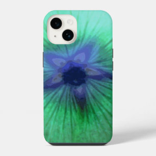 Funda Para iPhone 14 Flor de Malva Real Verde Brillante