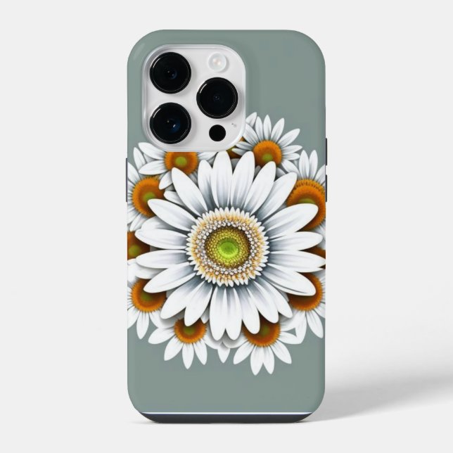 Funda Para iPhone Flor de margarita  (Reverso )