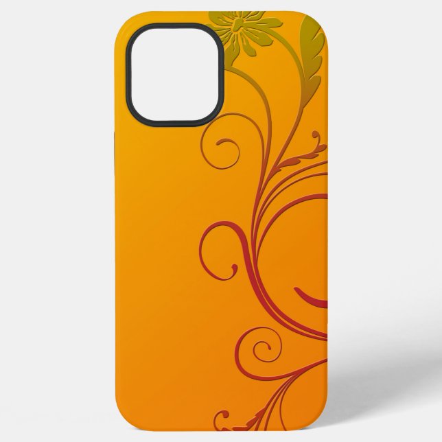 Funda Para iPhone Flor de Naranja (Reverso )