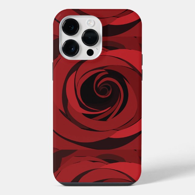 Funda Para iPhone Flor de Rosa Roja (Reverso )