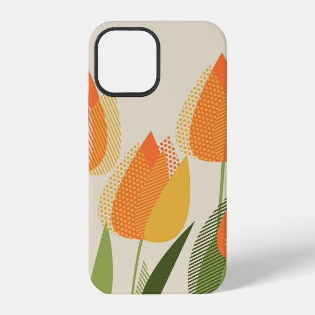 Funda Para iPhone Flor de tulipán amarillo (Reverso )
