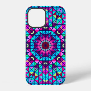 Funda Para iPhone 12 Flor Decorativa Digital Colorida Abstracta. Geome