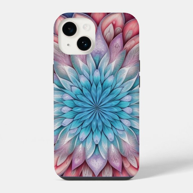 Funda Para iPhone Flor fractal (Reverso )