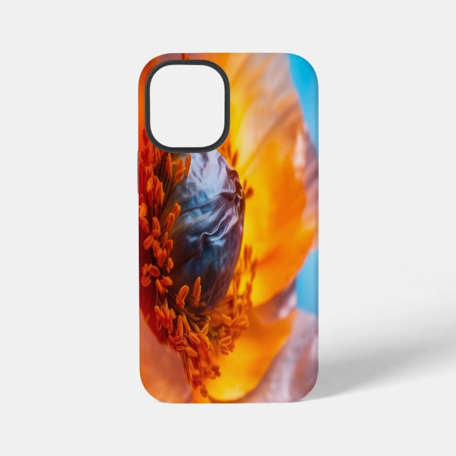 Funda Para iPhone Flor naranja (Reverso )