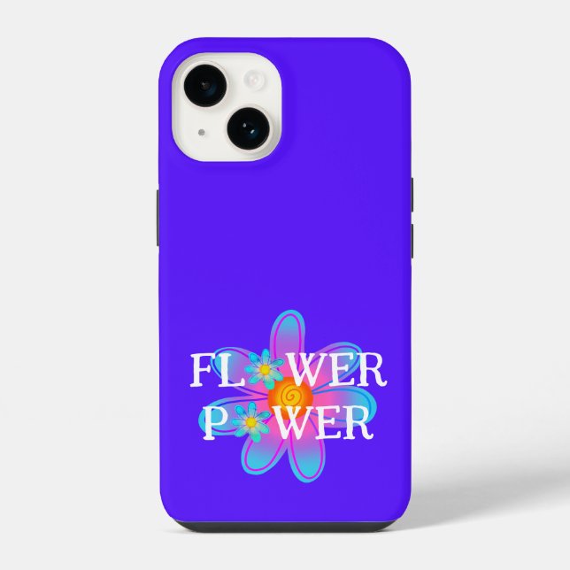 Funda Para iPhone Flor Poder Purple (Reverso )