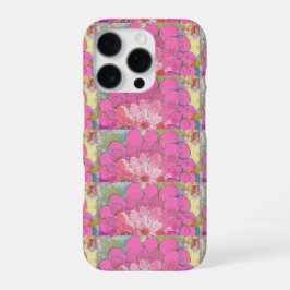 Funda Para iPhone 16 Pro Flor rosa grande