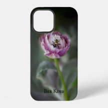 Flor Rosa Inspiradora y Abejorro