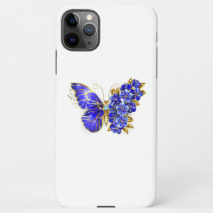 Funda Para iPhone 11Pro Max Flor Sapphire Mariposa