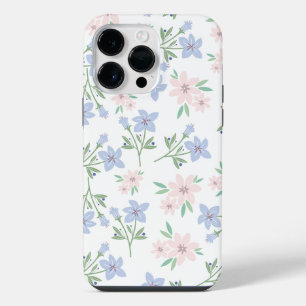 Funda Para iPhone 14 Pro Max Flor silvestre morada abstracta