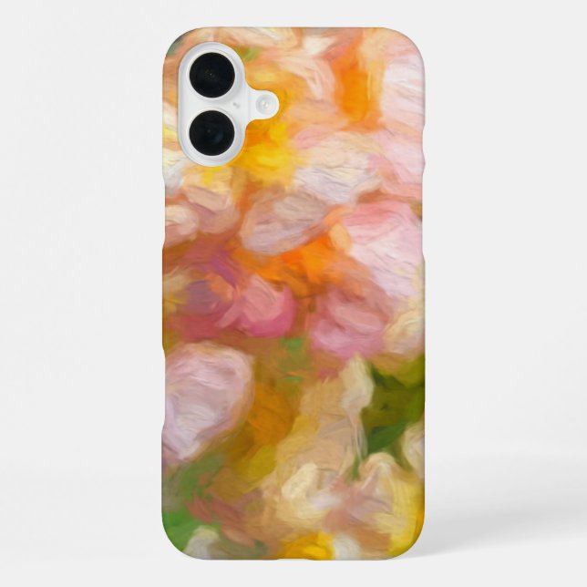 Funda Para iPhone Flor suave pintada abstracta (Reverso )