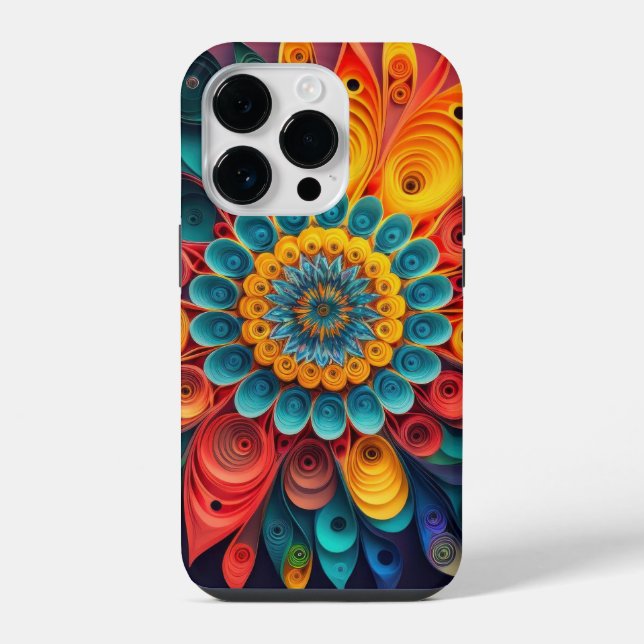 Funda Para iPhone Flor única en 3D  (Reverso )