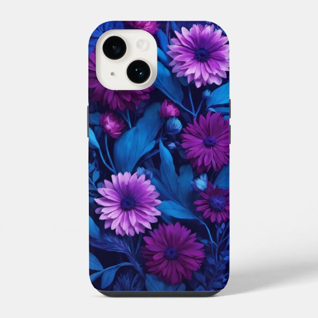 Funda Para iPhone FloraBloom: Estuche elegante con flores para iPhon (Reverso )