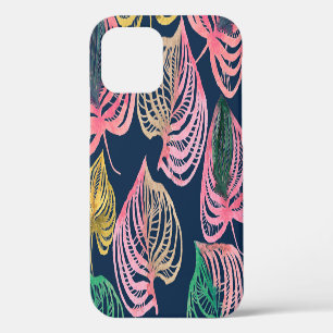 Funda Para iPhone 12 Floral Acuarela de Alta Resolución: Textura Detall
