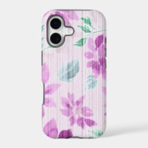 Funda para iPhone Floral Acuarela Lavanda Vintage