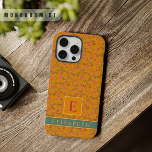 Floral Amarillo Naranja Personalizable Pájaro Flor