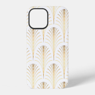 Funda Para iPhone 12 Floral Art Decó: Elegancia Dorada.