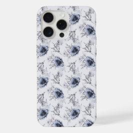 Floral azul elegante