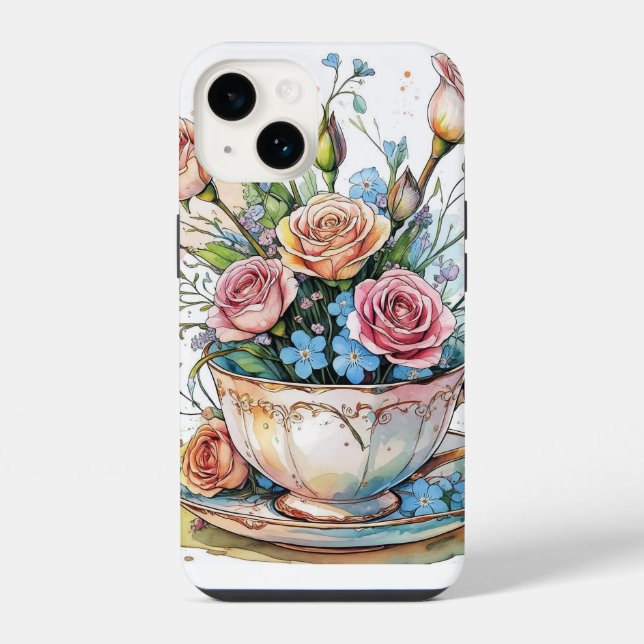 Funda Para iPhone Floral boho phonecase (Reverso )