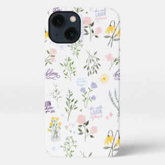 Funda para iPhone Floral de flor 13