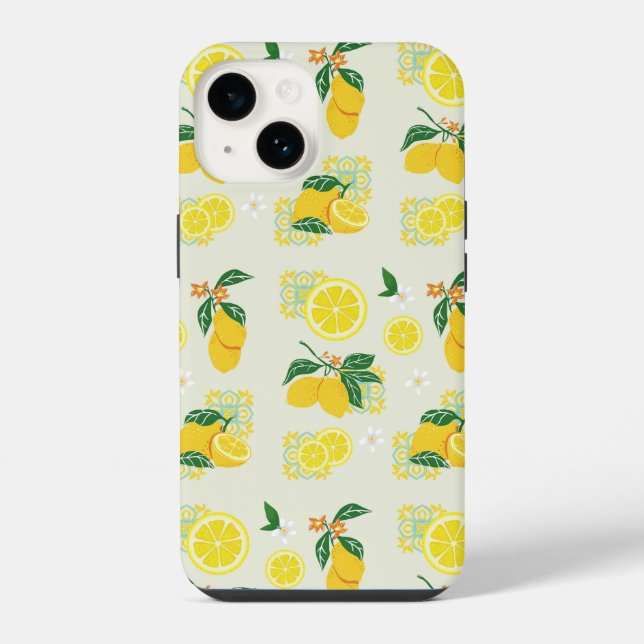 Funda Para iPhone Floral de Limón (Reverso )