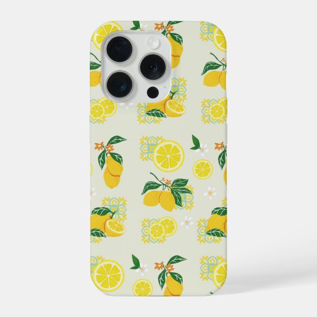 Funda Para iPhone Floral de Limón (Reverso )