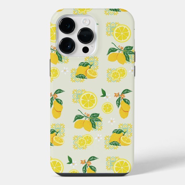 Funda Para iPhone Floral de Limón (Reverso )
