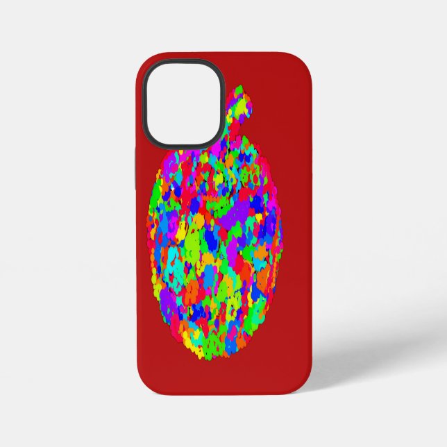 Funda Para iPhone Floral de manzana (Reverso )