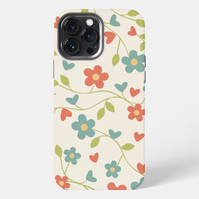Funda Para iPhone Floral de primavera (Reverso )
