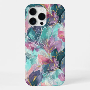 Funda Para iPhone 16 Pro Max Floral de Tonos de Joyas