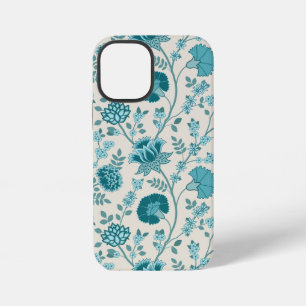Funda Para iPhone 12 Mini Floral Jacobeo Gran Patrón Té sobre Crema