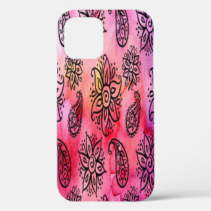 Funda Para iPhone 12 Floral ornamental: etnia sin foco