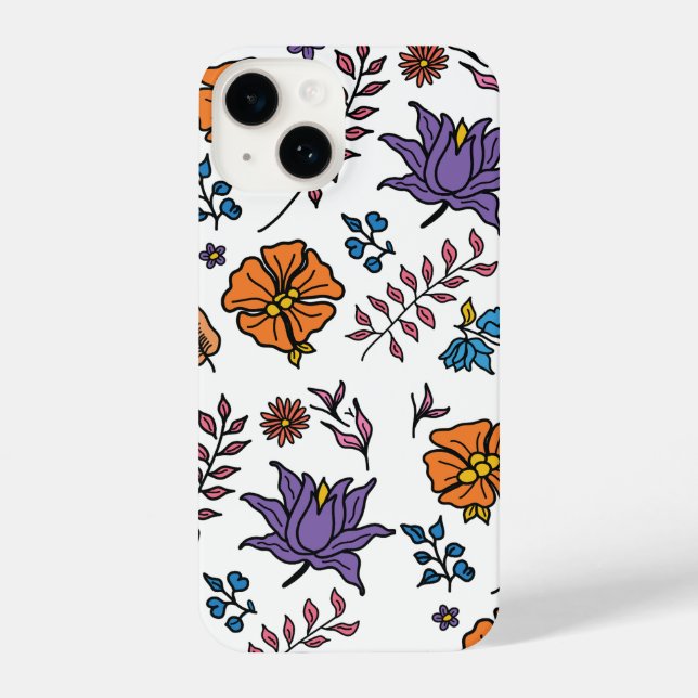Funda Para iPhone Floral Pattern Phone Case (Reverso )