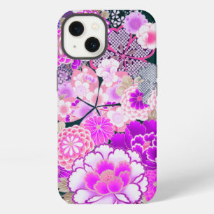 FLORAL PINK WHITE Peonía,Rosas Floral Japonesa