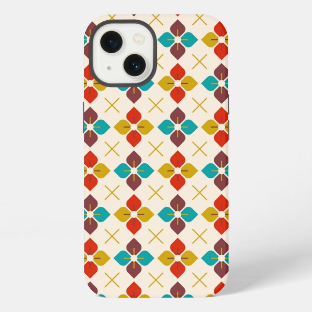 Funda Para iPhone Floral retro (Reverso )