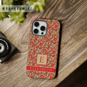Floral Roja Púrpura Beige Tono Personalizable Flor
