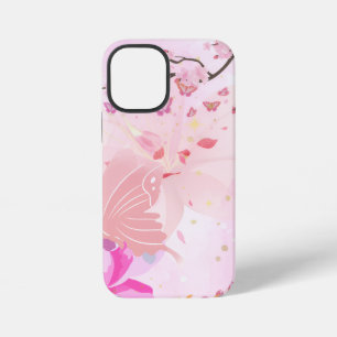 Funda Para iPhone 12 Mini floral rosa