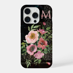 Floral rosa negro 